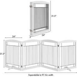 Yaheetech 4-Panel Dog Gate -Pet Care Sales 1033302 PT2. AC SS1800 V1703798895