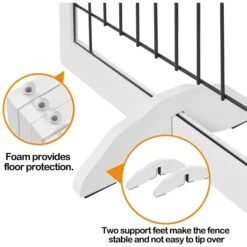 Yaheetech 4-Panel Dog Gate -Pet Care Sales 1033302 PT5. AC SS1800 V1703798880