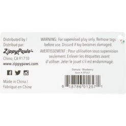 ZippyPaws Donutz Squeaky Plush No Stuffing Dog Toy -Pet Care Sales 104035 PT3. AC SS1800 V1523637306