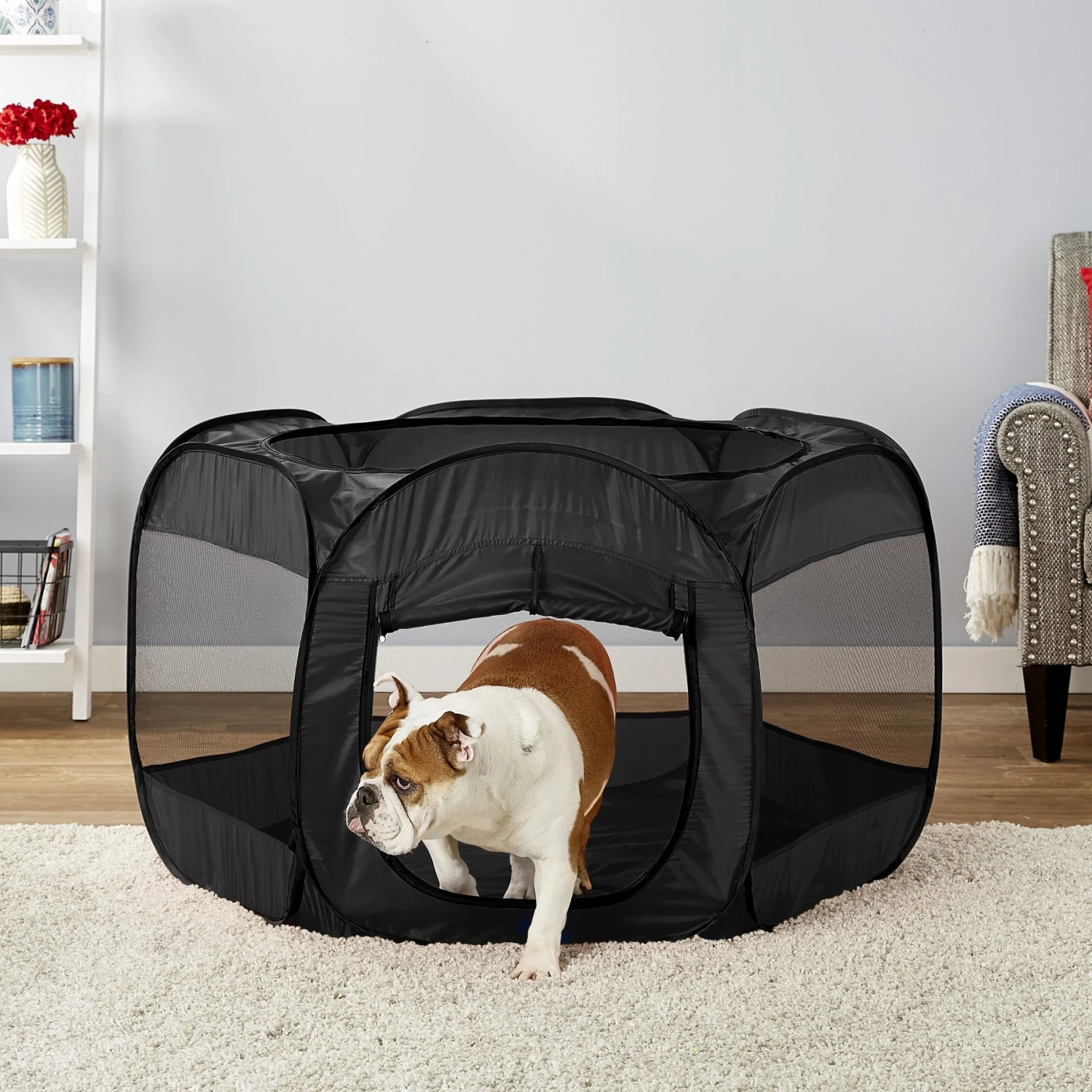 Paws & Pals Insta-Fort Portable Soft-sided Dog & Cat Playpen 1 Paws & Pals Insta-Fort Portable Soft-sided Dog & Cat Playpen