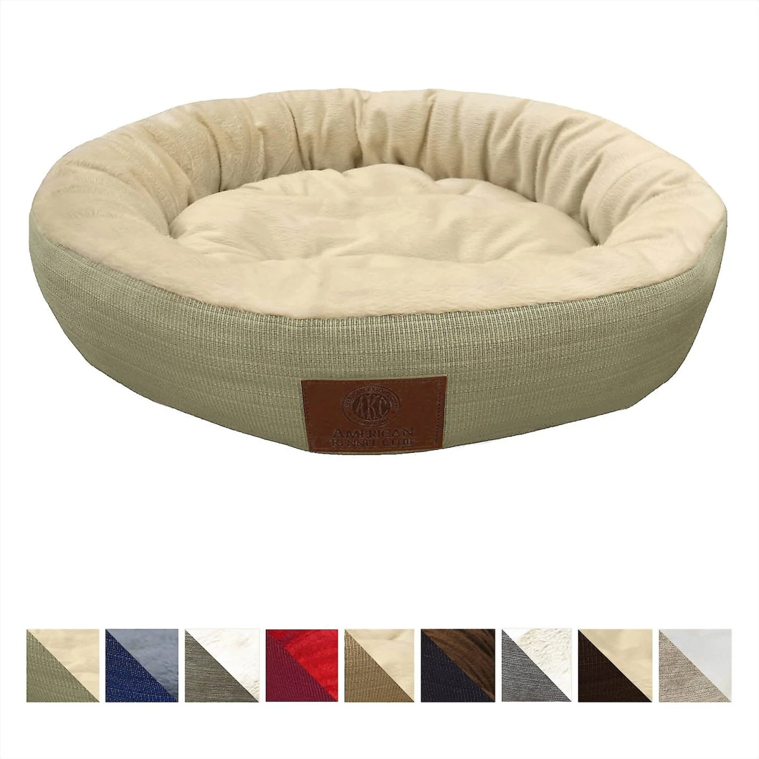 American Kennel Club AKC Casablanca Bolster Cat & Dog Bed 3 American Kennel Club AKC Casablanca Bolster Cat & Dog Bed - Image 3