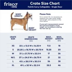 Frisco Heavy Duty Fold & Carry Single Door Collapsible Wire Dog Crate -Pet Care Sales 109783 PT2. AC SS1800 V1667228771