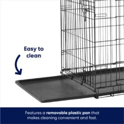 Frisco Heavy Duty Fold & Carry Double Door Collapsible Wire Dog Crate -Pet Care Sales 109789 PT3. AC SS1800 V1667228422