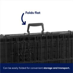 Frisco Heavy Duty Fold & Carry Double Door Collapsible Wire Dog Crate -Pet Care Sales 109789 PT5. AC SS1800 V1667228785