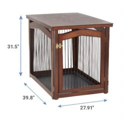 Merry Products 2-in-1 Configurable Single Door Furniture Style Dog Crate & Gate -Pet Care Sales 118024 PT2. AC SS1800 V1566320681