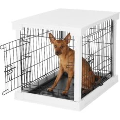 Merry Products Double Door Furniture Style Dog Crate & End Table -Pet Care Sales 118029 PT3. AC SS1800 V1569020377