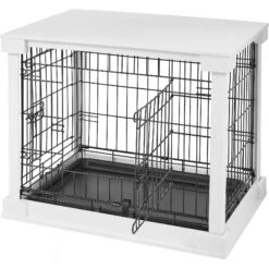Merry Products Double Door Furniture Style Dog Crate & End Table -Pet Care Sales 118029 PT8. AC SS1800 V1562180876