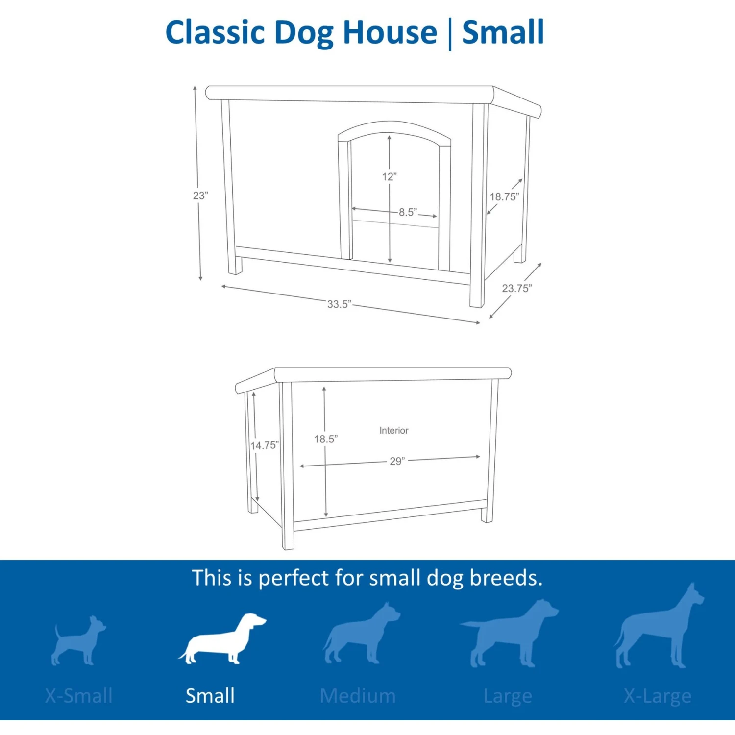 TRIXIE Natura Classic Dog House With Weatherproof Finish, Elevated Floor 7 TRIXIE Natura Classic Dog House With Weatherproof Finish, Elevated Floor - Image 7