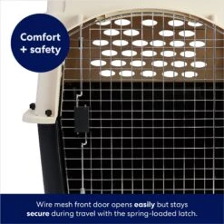 Frisco Plastic Dog & Cat Kennel, Almond & Black 11 Frisco Plastic Dog & Cat Kennel, Almond & Black -Pet Care Sales 120138 PT4. AC SS1800 V1667229308