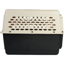 Frisco Plastic Dog & Cat Kennel, Almond & Black 12 Frisco Plastic Dog & Cat Kennel, Almond & Black -Pet Care Sales 120138 PT5. AC SS1800 V1554383939