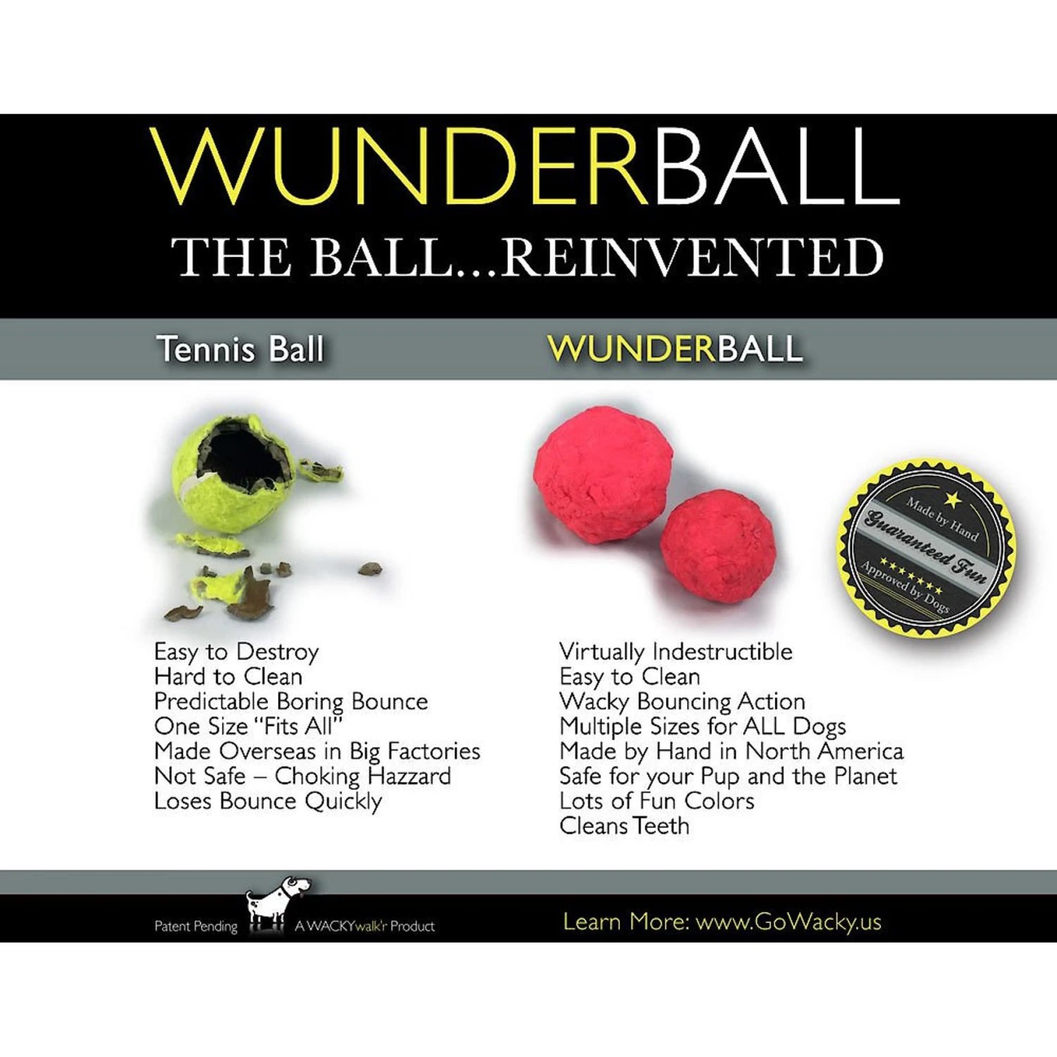 WACKYwalk'r WUNDERBALL Fetch Dog Toy 8 WACKYwalk'r WUNDERBALL Fetch Dog Toy - Image 8