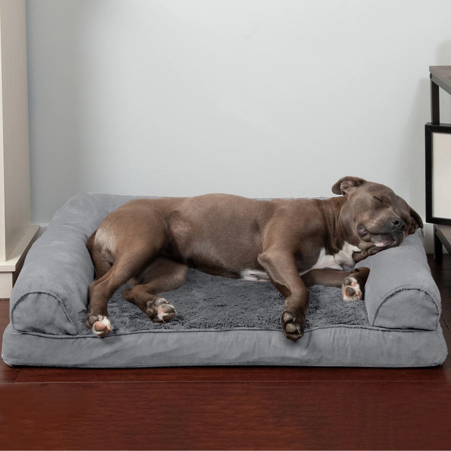 FurHaven Plush & Suede Orthopedic Sofa Cat & Dog Bed 1 FurHaven Plush & Suede Orthopedic Sofa Cat & Dog Bed