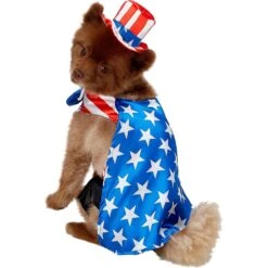 Rubie's Costume Company Uncle Sam Dog Costume -Pet Care Sales 130743 PT4. AC SS1800 V1519664139