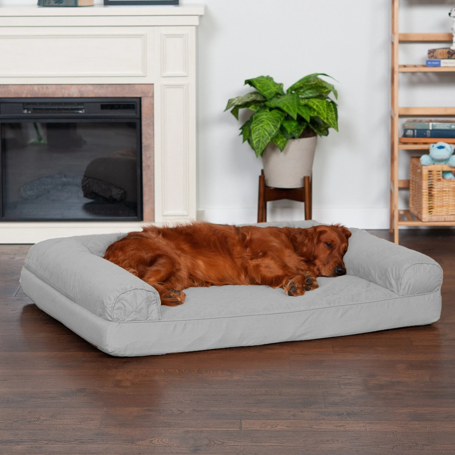 FurHaven Quilted Orthopedic Sofa Cat & Dog Bed With Removable Cover 1 FurHaven Quilted Orthopedic Sofa Cat & Dog Bed With Removable Cover