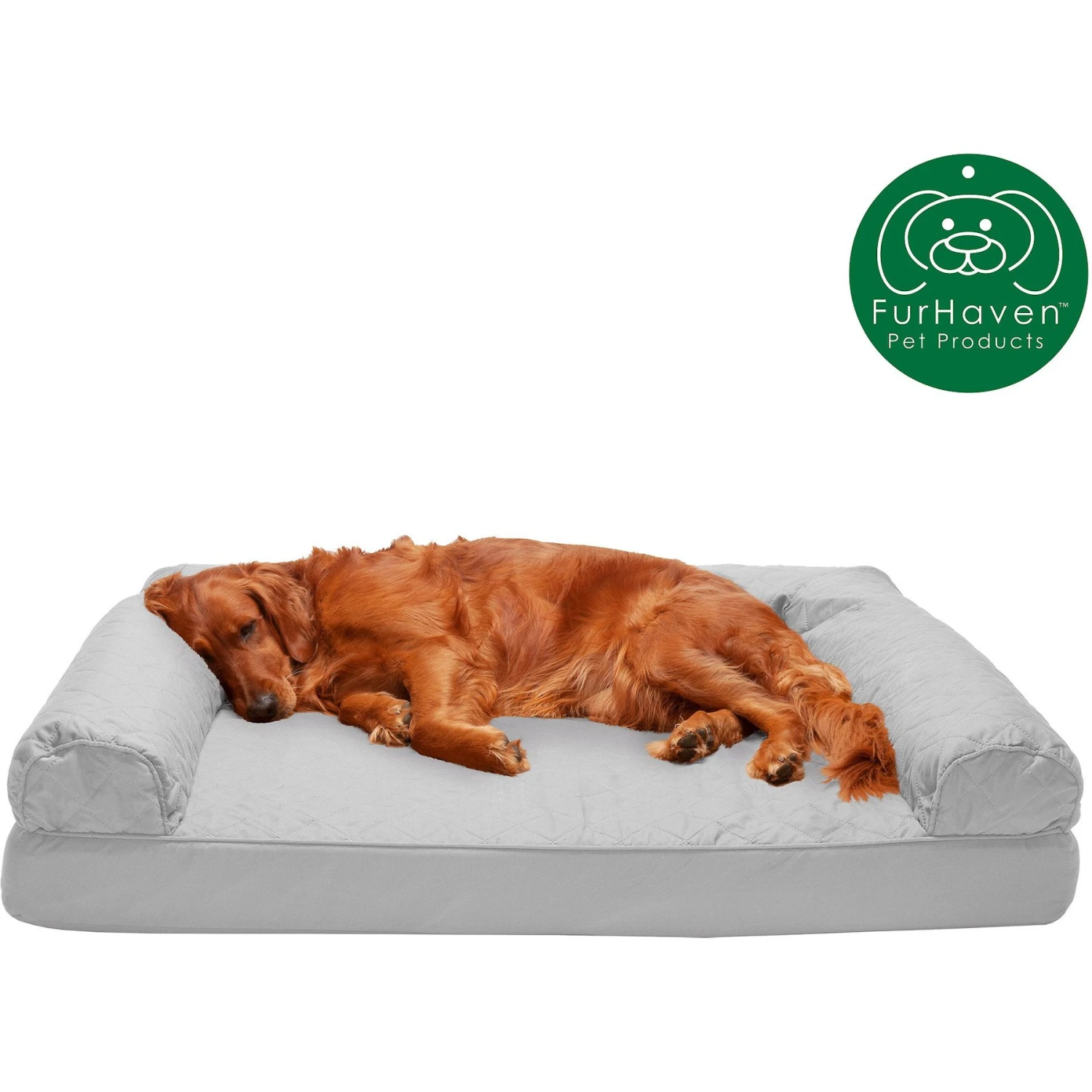 FurHaven Quilted Orthopedic Sofa Cat & Dog Bed With Removable Cover 4 FurHaven Quilted Orthopedic Sofa Cat & Dog Bed With Removable Cover - Image 4