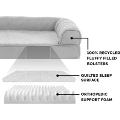 FurHaven Quilted Orthopedic Sofa Cat & Dog Bed With Removable Cover 14 FurHaven Quilted Orthopedic Sofa Cat & Dog Bed With Removable Cover -Pet Care Sales 145024 PT5. AC SS1800 V1606783656