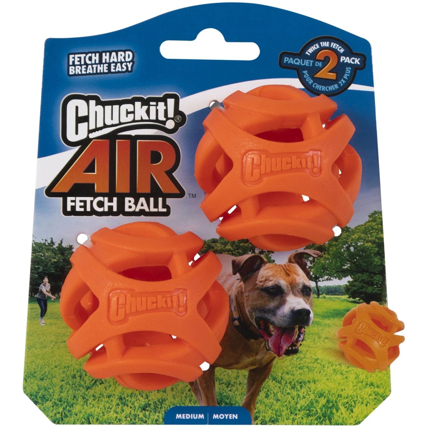 Chuckit! Air Fetch Ball 2-Pack Dog Toy 1 Chuckit! Air Fetch Ball 2-Pack Dog Toy