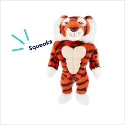 Frisco Tiger Muscle Plush Squeaky Dog Toy -Pet Care Sales 147080 PT2. AC SS1800 V1695670751