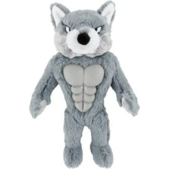 Featured Products 15 Frisco Wolf Muscle Plush Squeaky Dog Toy