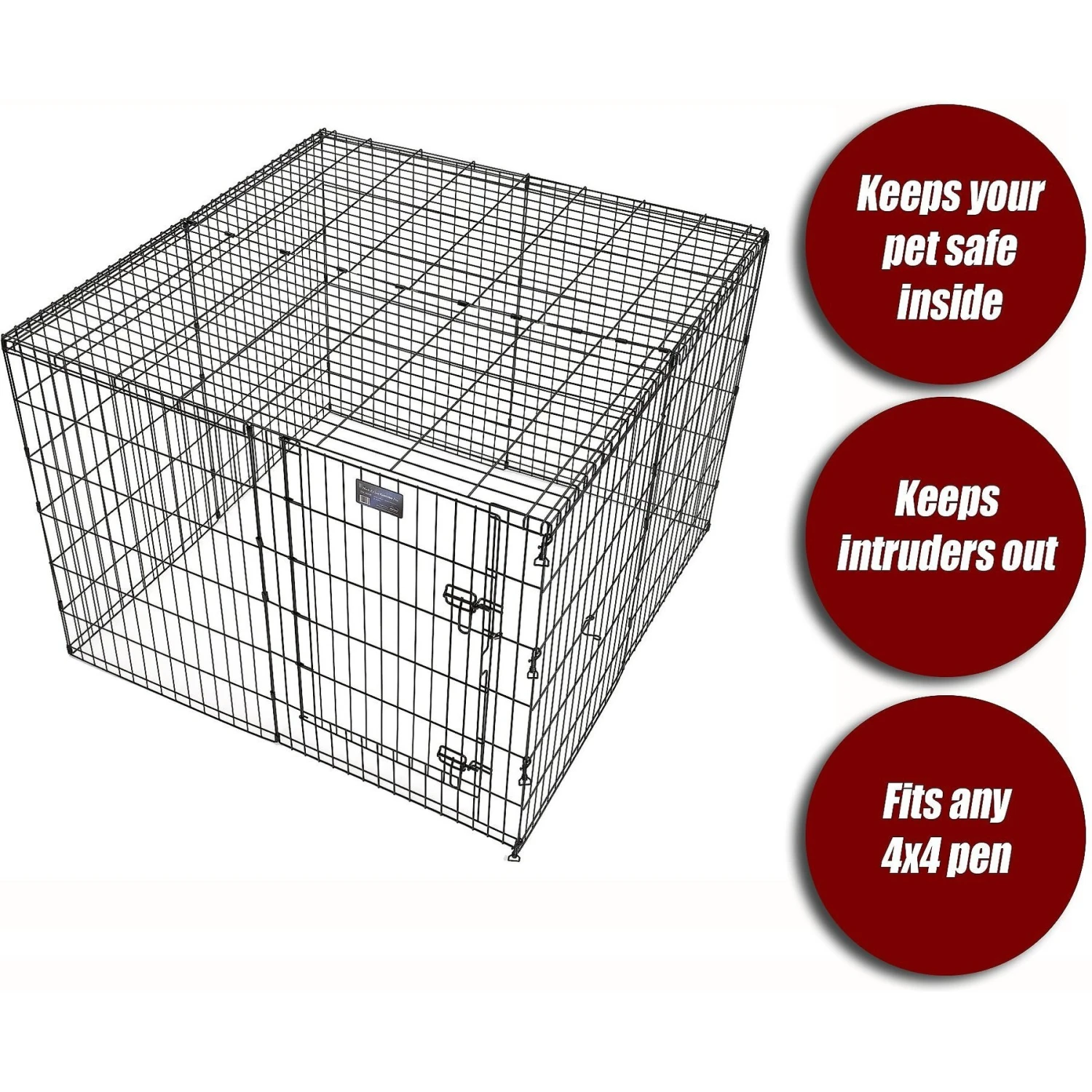 MidWest Exercise Pen Wire Mesh Top 3 MidWest Exercise Pen Wire Mesh Top - Image 3