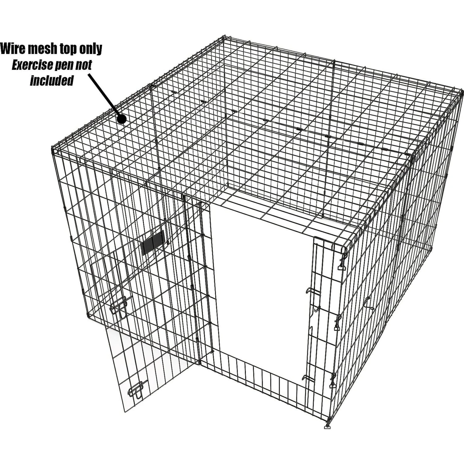 MidWest Exercise Pen Wire Mesh Top 4 MidWest Exercise Pen Wire Mesh Top - Image 4