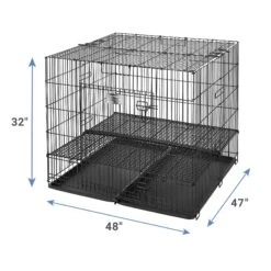 MidWest Double Door Collapsible Wire Puppy Crate 9 MidWest Double Door Collapsible Wire Puppy Crate -Pet Care Sales 148953 PT2. AC SS1800 V1586805473