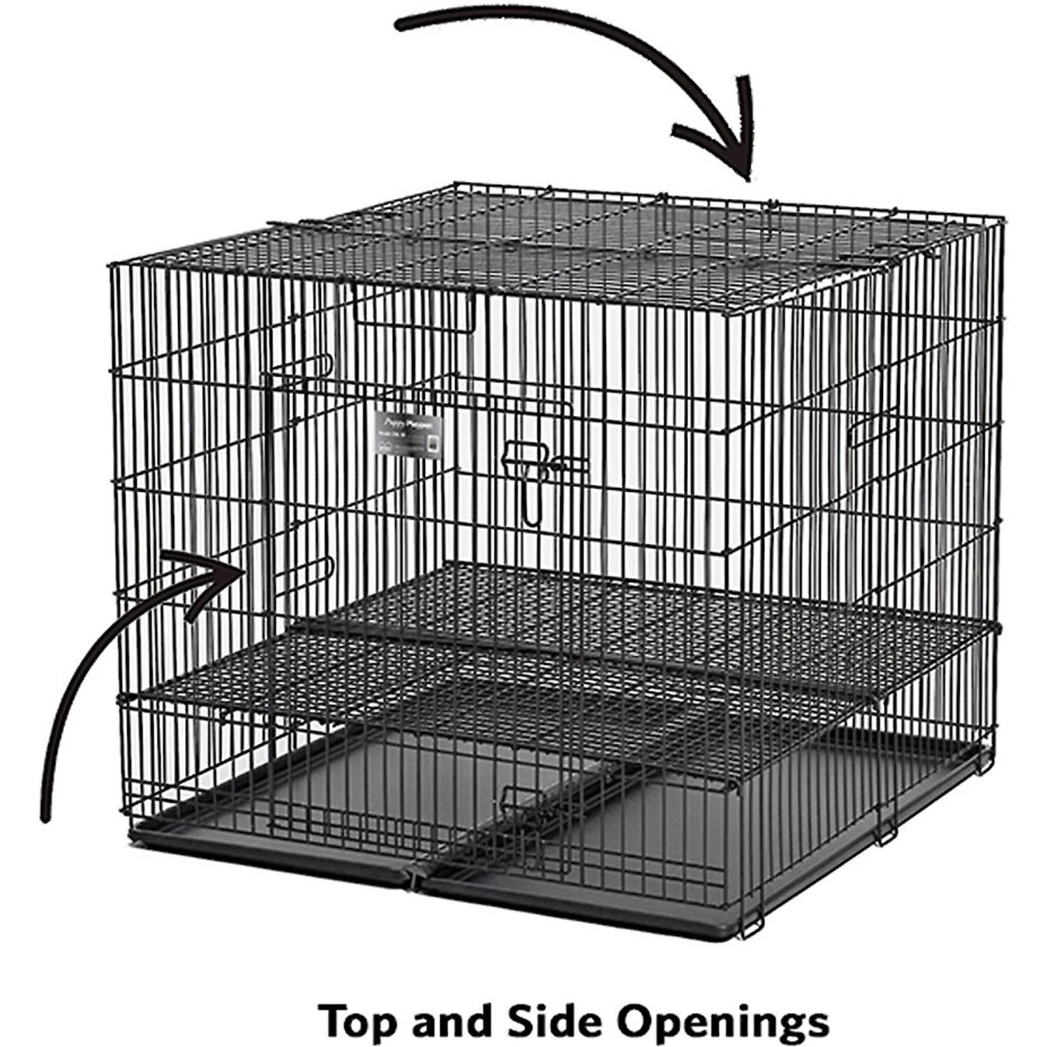 MidWest Double Door Collapsible Wire Puppy Crate 5 MidWest Double Door Collapsible Wire Puppy Crate - Image 5