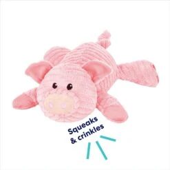 Frisco Corduroy Plush Squeaking Pig Dog Toy 8 Frisco Corduroy Plush Squeaking Pig Dog Toy -Pet Care Sales 152832 PT2. AC SS1800 V1692020044