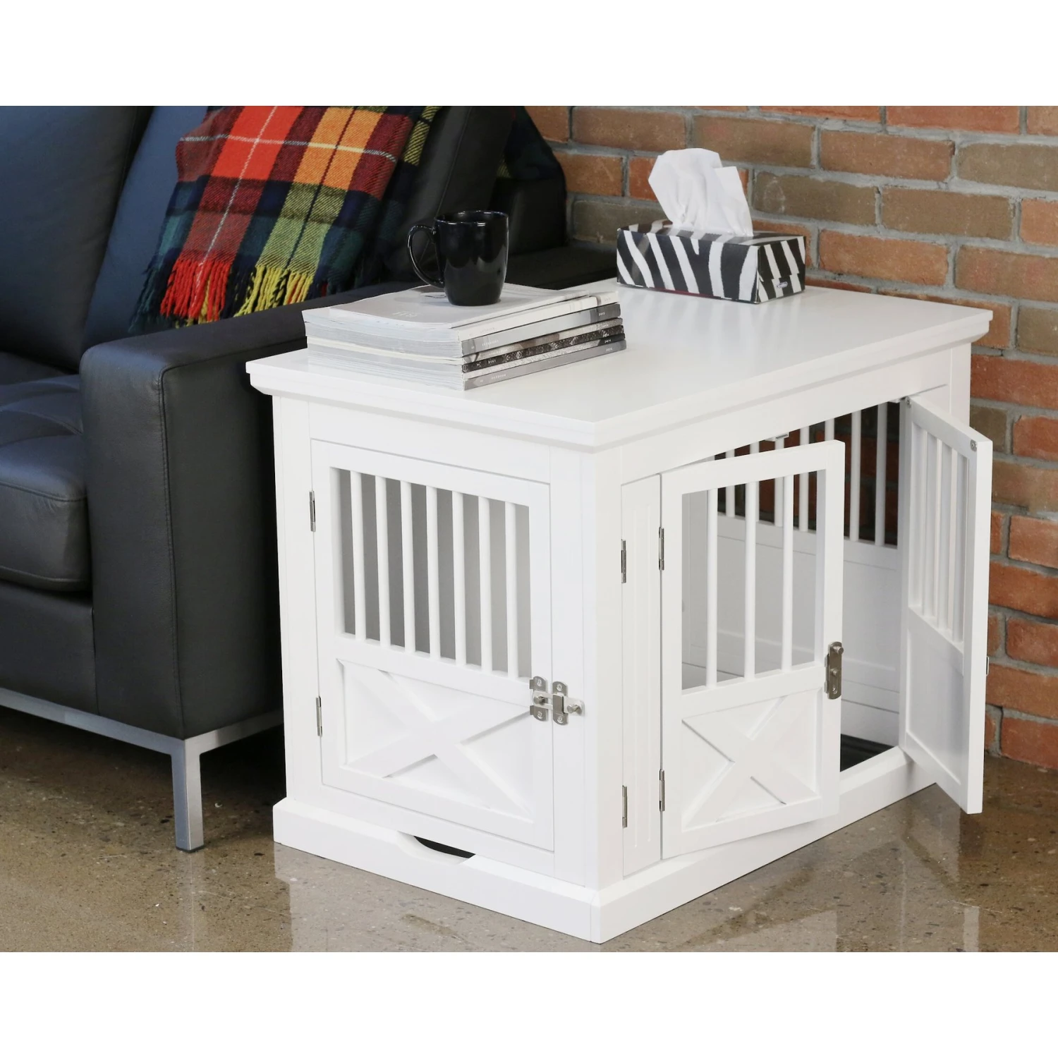 Merry Products 3-Door Furniture Style Dog Crate 5 Merry Products 3-Door Furniture Style Dog Crate - Image 5