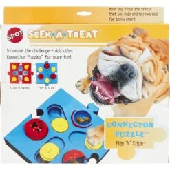 Ethical Pet Seek-A-Treat Flip N Slide Puzzle Dog Toy -Pet Care Sales 154209 PT3. AC SS1800 V1554132422