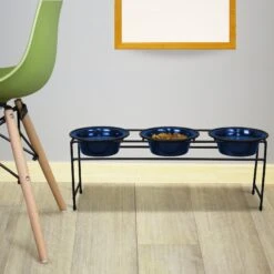 Platinum Pets Modern Triple Diner Elevated Wide Rimmed Dog & Cat Bowl 7 Platinum Pets Modern Triple Diner Elevated Wide Rimmed Dog & Cat Bowl -Pet Care Sales 155508 PT3. AC SS1800 V1598910677