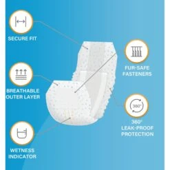 Honey Care All-Absorb Disposable Male Dog Wraps 10 Honey Care All-Absorb Disposable Male Dog Wraps -Pet Care Sales 159971 PT3. AC SS1800 V1696519273