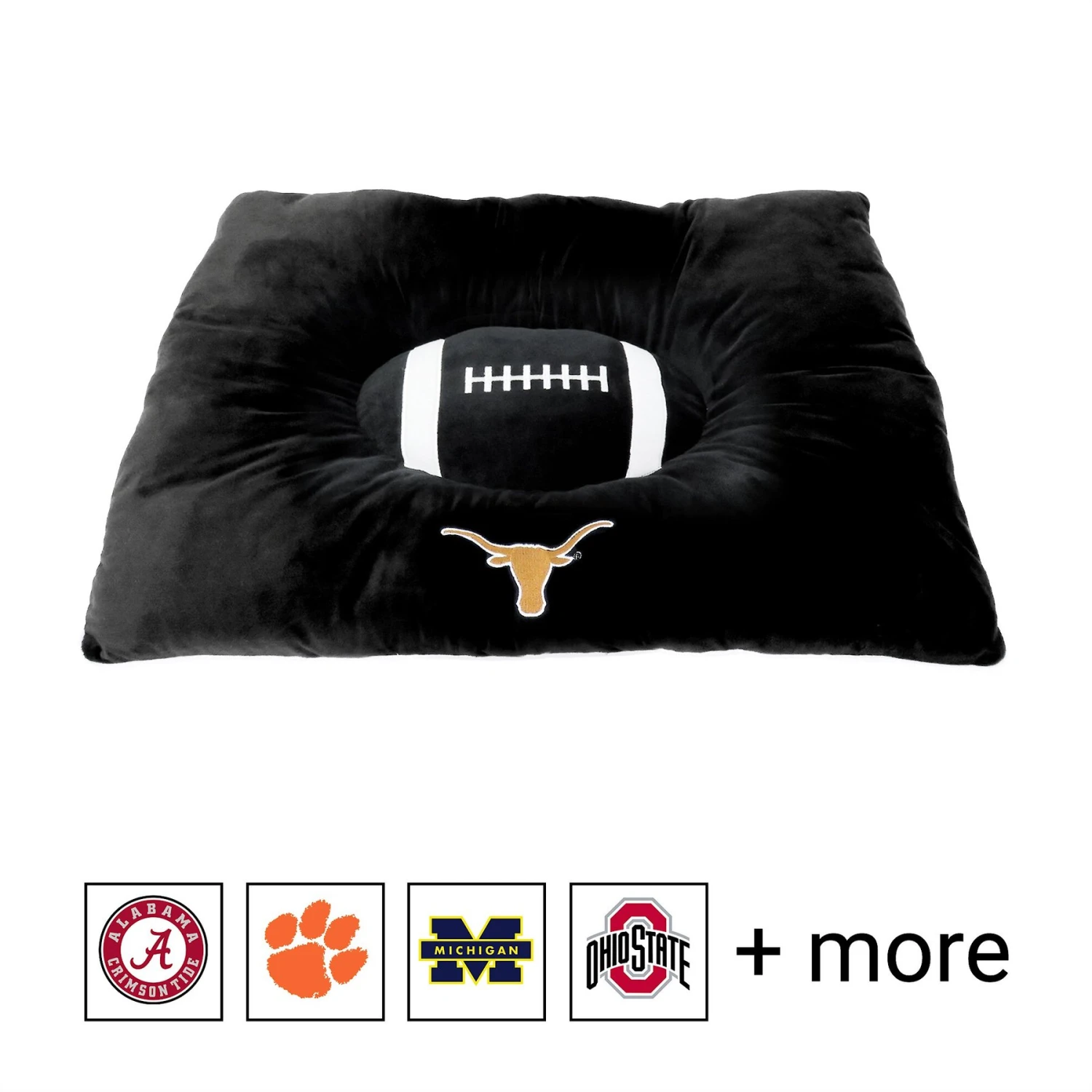 Pets First NCAA Football Pillow Dog Bed 1 Pets First NCAA Football Pillow Dog Bed