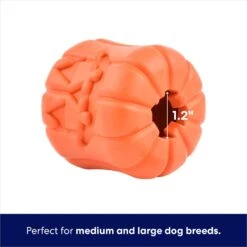 Frisco Halloween Pumpkin Rubber Treat Dispenser Dog Toy, Medium/Large -Pet Care Sales 164763 PT2. AC SS1800 V1689878018