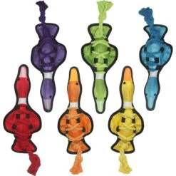 Multipet Cross-Ropes Squeaky Plush Dog Toy