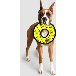 Tuffy's No Stuff Ultimate Ring Bone Squeaky Plush Dog Toy -Pet Care Sales 184091 PT2. AC SS1800 V1589570768