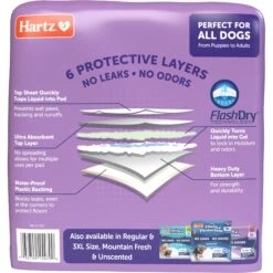 Hartz Home Protection No Odor No Leaks Lavender Scented XX-Large Dog Pads 15 Hartz Home Protection No Odor No Leaks Lavender Scented XX-Large Dog Pads -Pet Care Sales 184968 PT7. AC SS1800 V1689018407