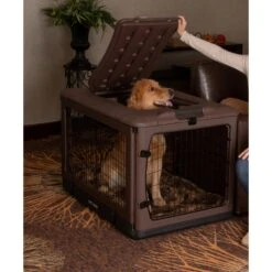 Pet Gear The Other Door 4-Door Collapsible Wire Dog Crate & Pad, Chocolate -Pet Care Sales 185870 pt3. AC SS1800 V1565018291