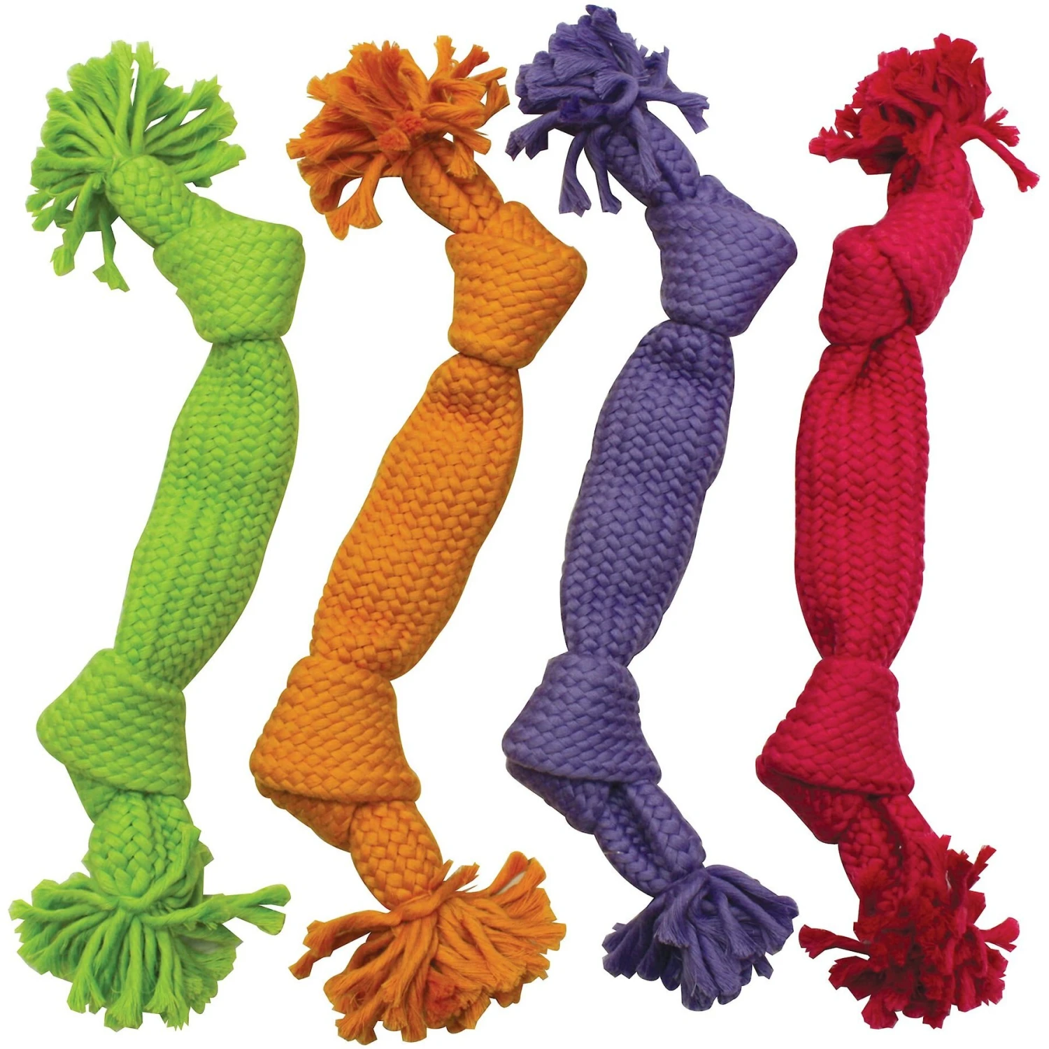 Ethical Pet Super Squeak Rope Dog Toy, Color Varies 1 Ethical Pet Super Squeak Rope Dog Toy, Color Varies