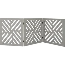 Etna Wood Lattice Design Pet Gate