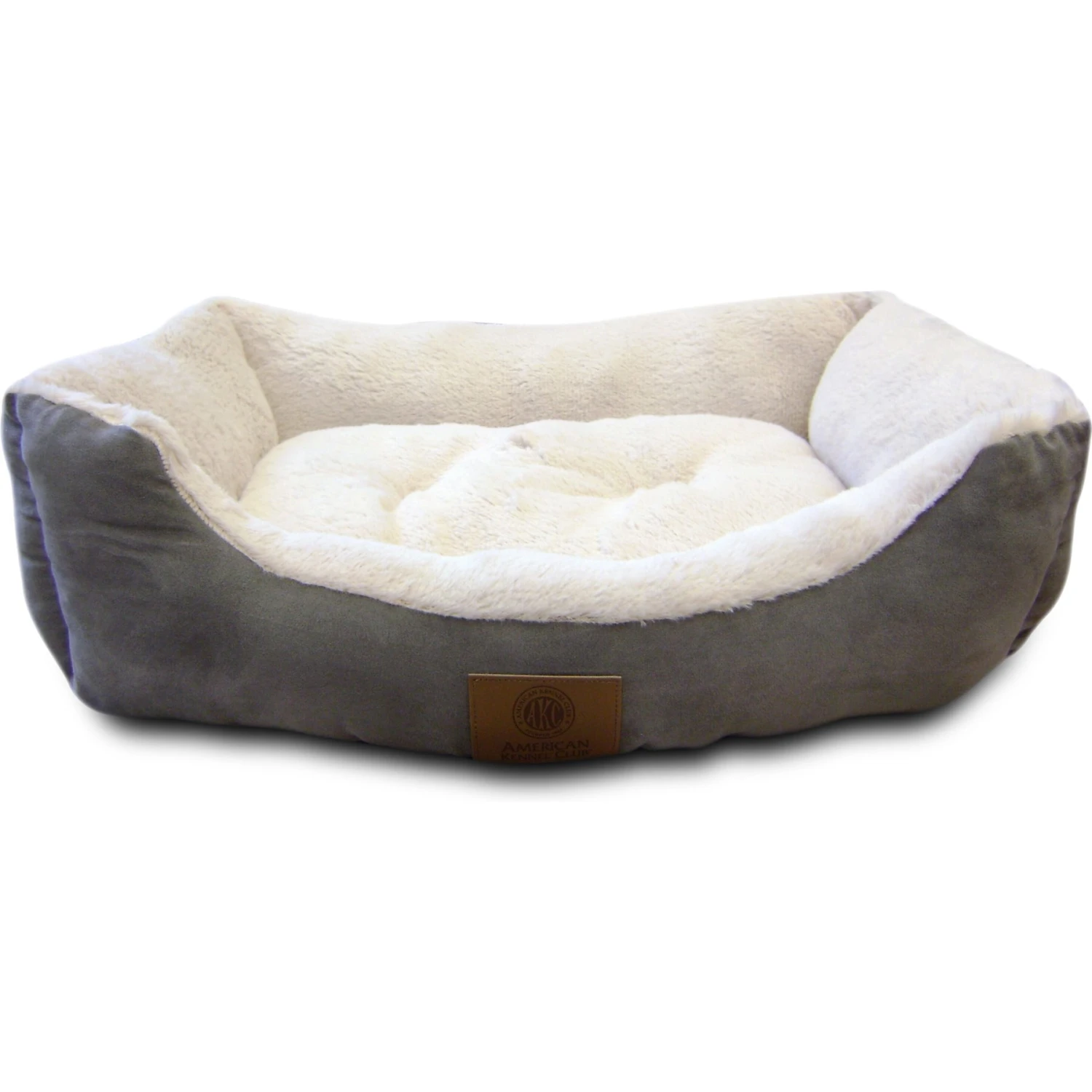 American Kennel Club AKC Burlap Bolster Cat & Dog Bed 1 American Kennel Club AKC Burlap Bolster Cat & Dog Bed