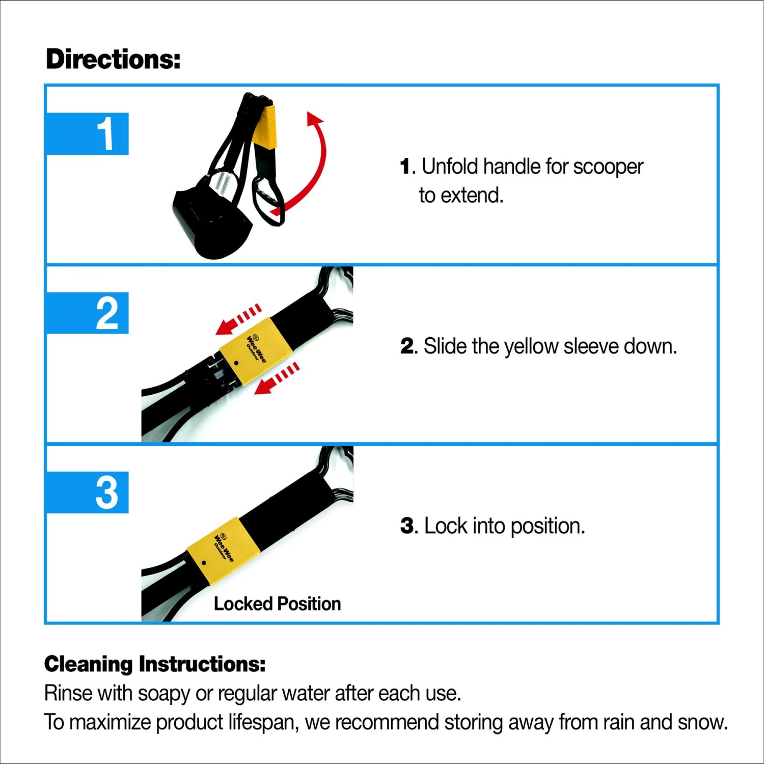 Wee-Wee Fold-Away Dog Outdoor Pooper Scooper 8 Wee-Wee Fold-Away Dog Outdoor Pooper Scooper - Image 8