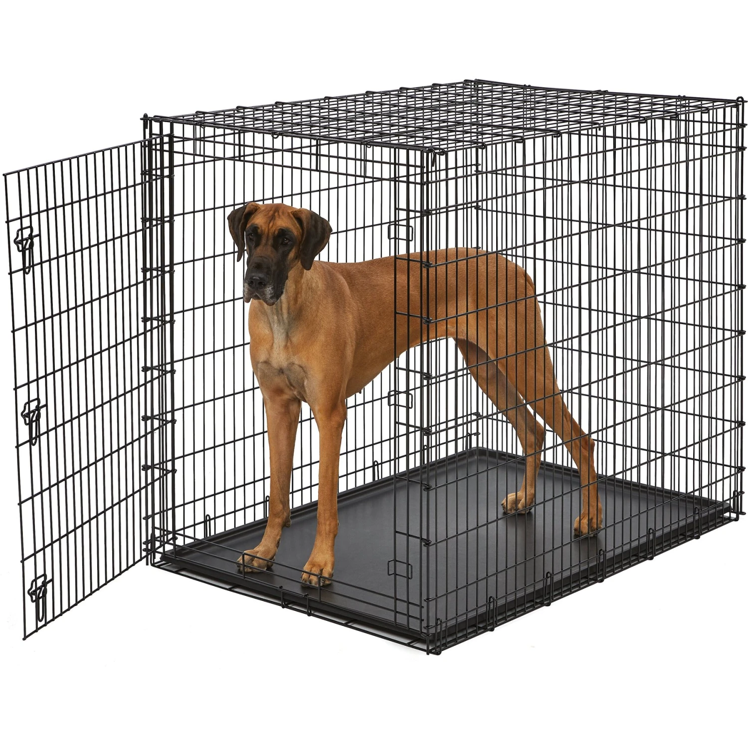 MidWest Solution Series XX-Large Heavy Duty Single Door Dog Crate, 54 Inch 1 MidWest Solution Series XX-Large Heavy Duty Single Door Dog Crate, 54 Inch