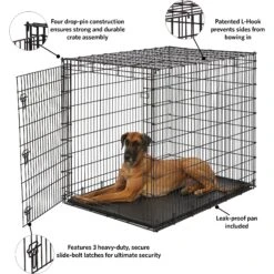 MidWest Solution Series XX-Large Heavy Duty Single Door Dog Crate, 54 Inch 7 MidWest Solution Series XX-Large Heavy Duty Single Door Dog Crate, 54 Inch -Pet Care Sales 192364 PT2. AC SS1800 V1570569369