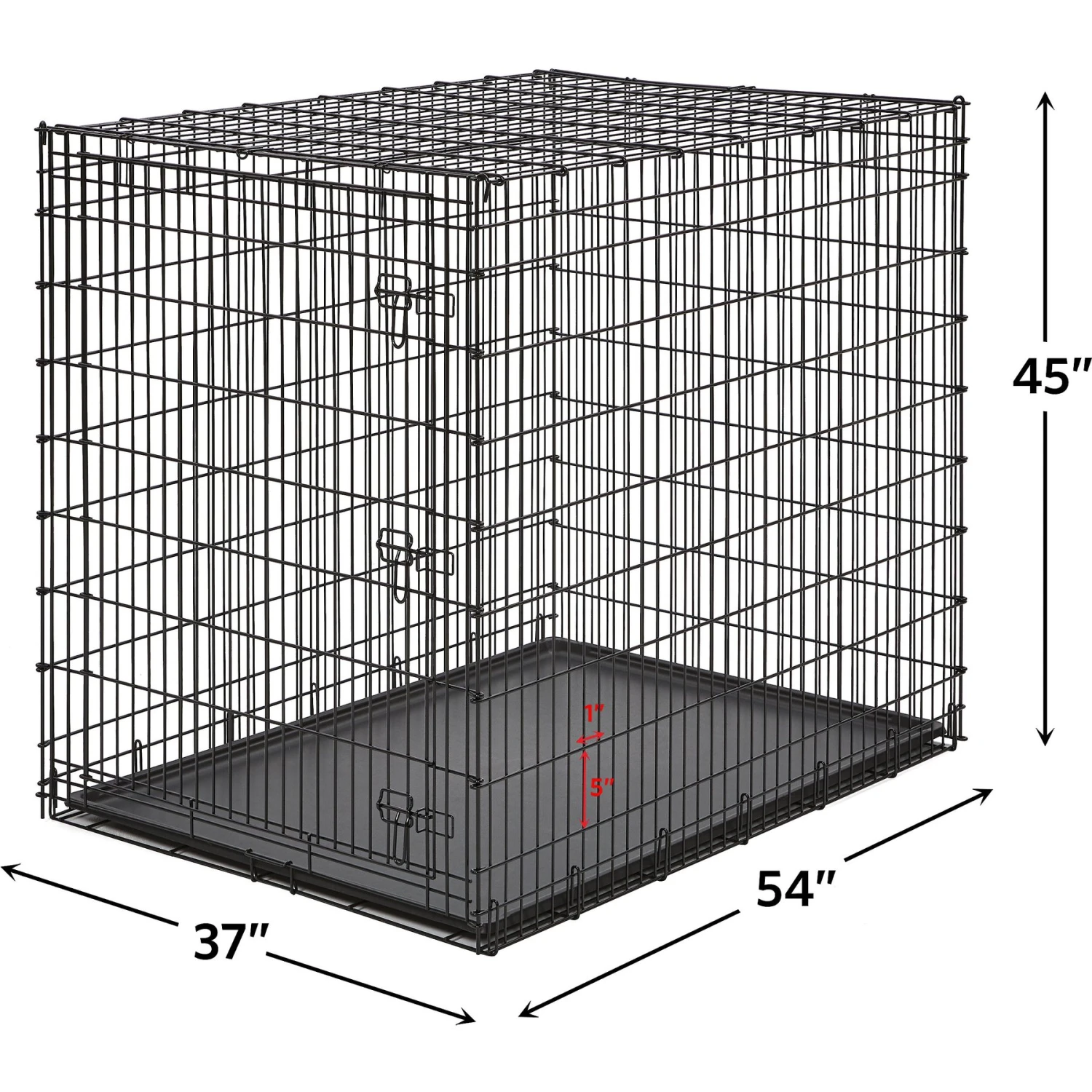 MidWest Solution Series XX-Large Heavy Duty Single Door Dog Crate, 54 Inch 5 MidWest Solution Series XX-Large Heavy Duty Single Door Dog Crate, 54 Inch - Image 5
