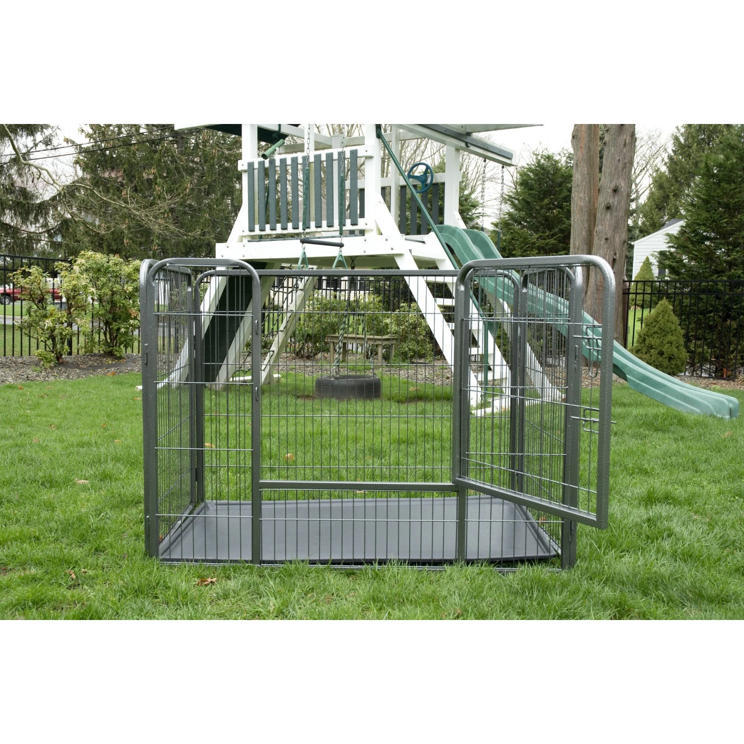 Iconic Pet Heavy Duty Rectangular Wire Dog Playpen 2 Iconic Pet Heavy Duty Rectangular Wire Dog Playpen - Image 2