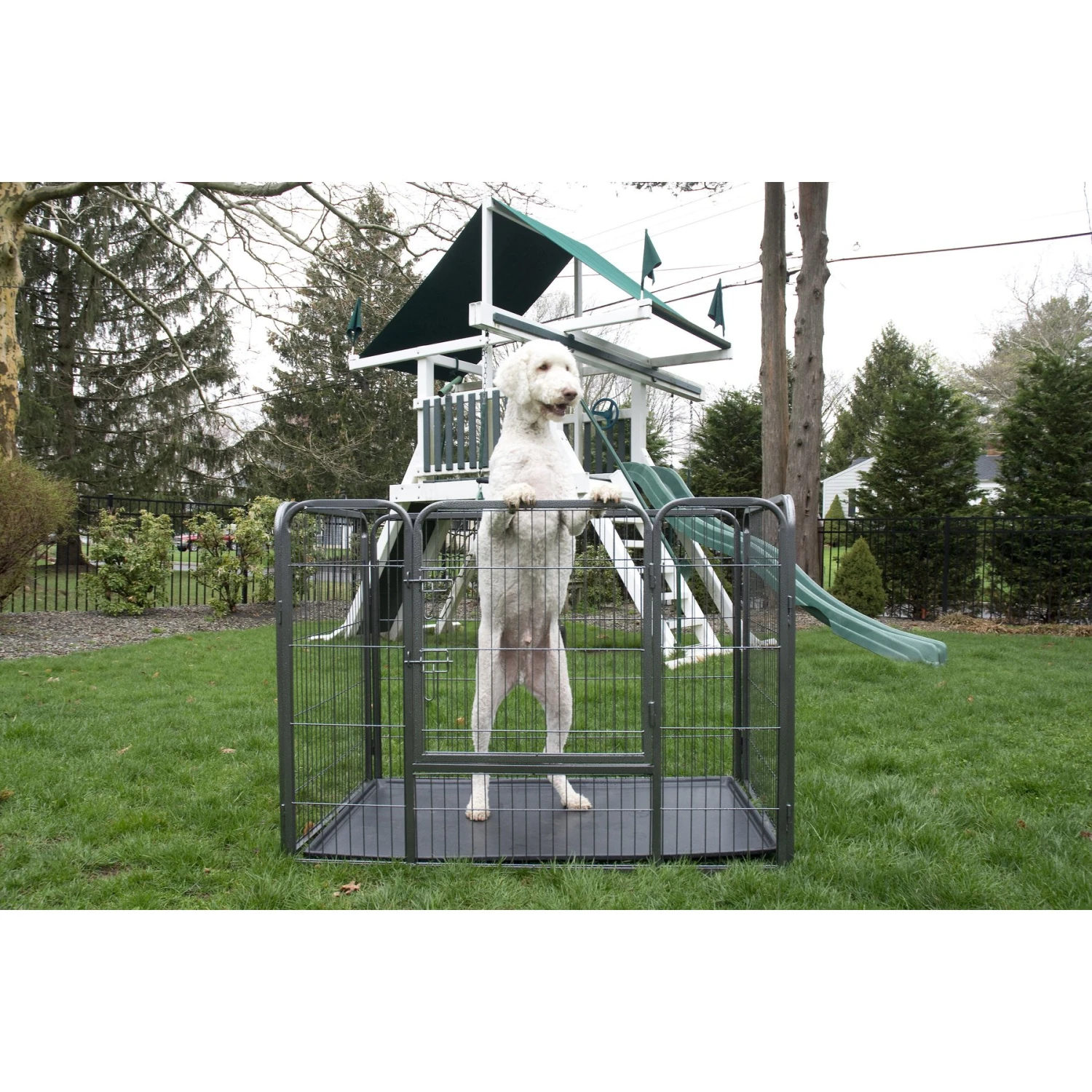 Iconic Pet Heavy Duty Rectangular Wire Dog Playpen 4 Iconic Pet Heavy Duty Rectangular Wire Dog Playpen - Image 4