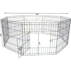 Iconic Pet 8-Panel Portable Foldable Wire Dog Pen -Pet Care Sales 192493 PT2. AC SS1800 V1566486176