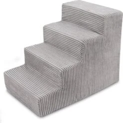 Best Pet Supplies Corduroy & Foam Cat & Dog Stairs