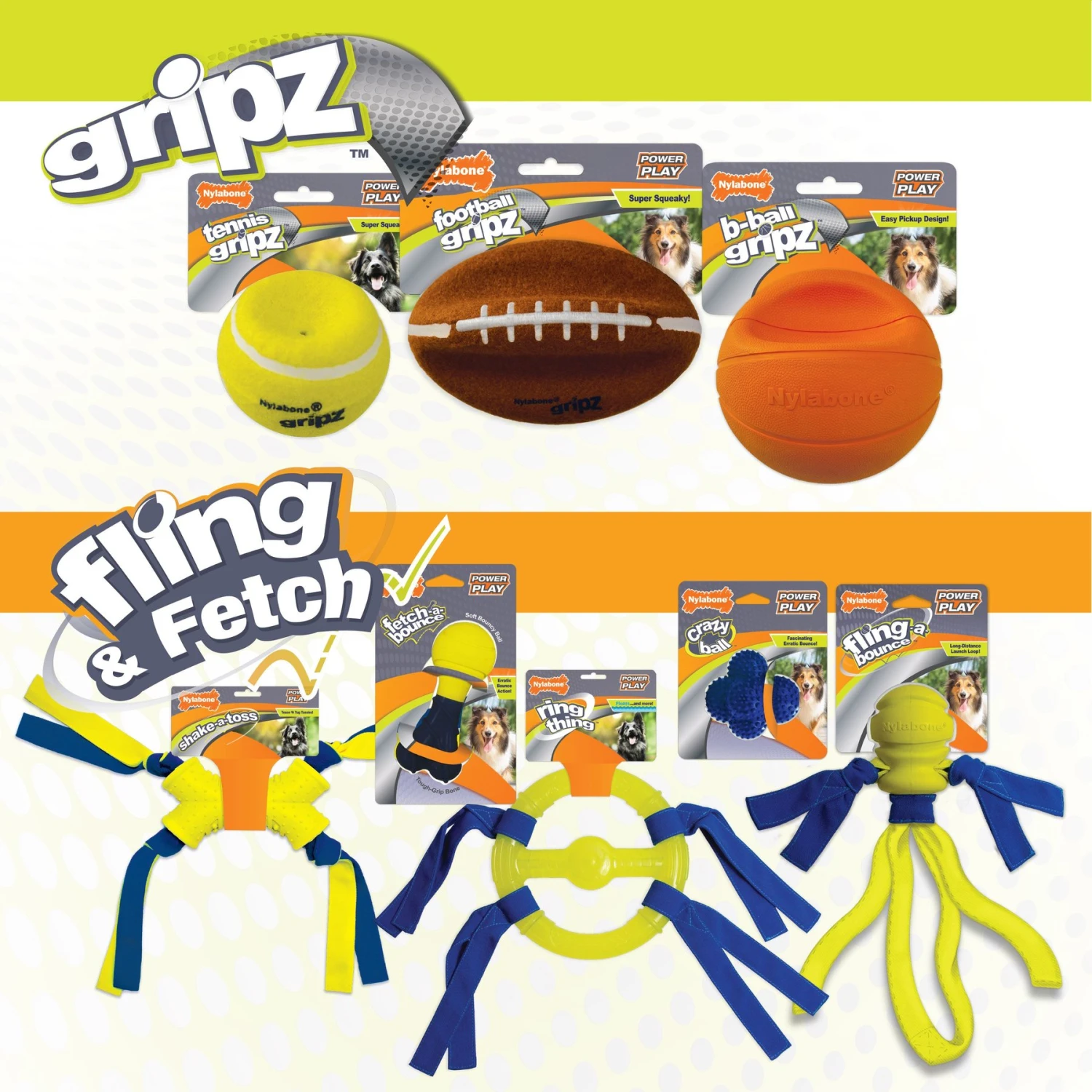 Nylabone Power Play Basketball B-Ball Gripz Dog Toy 7 Nylabone Power Play Basketball B-Ball Gripz Dog Toy - Image 7
